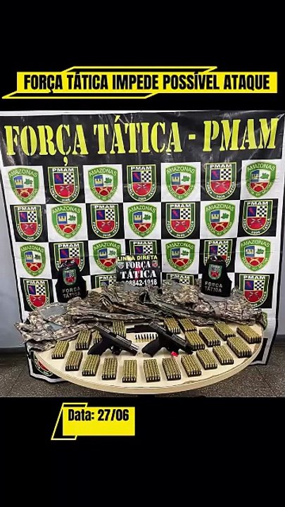 Polícia divulga imagens de arsenal que seria usado em confronto entre facções; assista