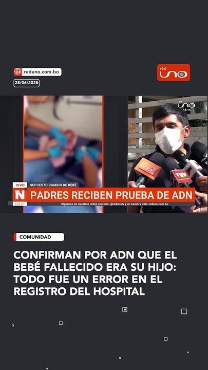 CONFIRMAN POR ADN QUE EL BEBÉ FALLECIDO ERA SU HIJO:  TODO FUE UN ERROR EN EL REGISTRO DEL HOSPITAL