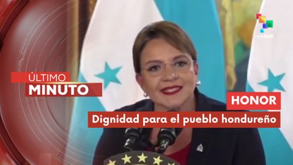 Castro: Mi gobierno rinde honor a nuestros mártires hondureños