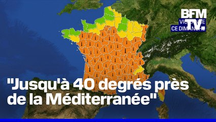 Canicule: 73 départements seront placés en vigilance orange ce dimanche, contre 53 auparavant