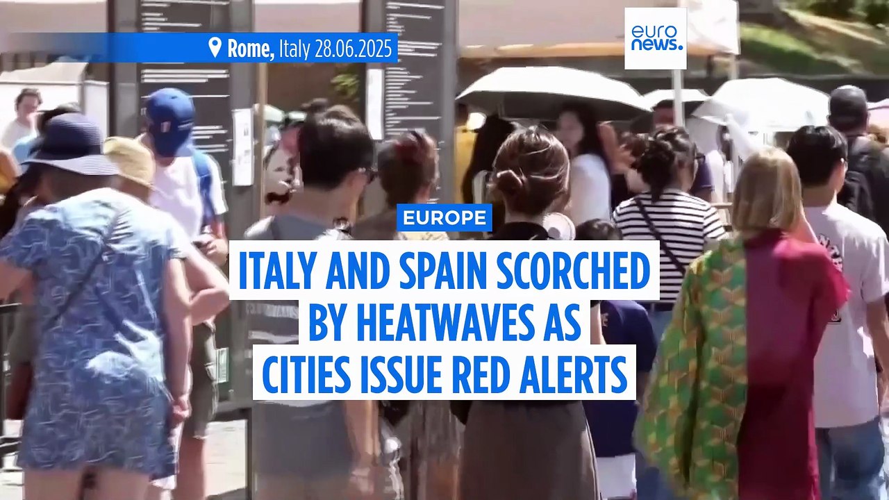 Italy and Spain bake in heatwave as cities issue red alerts and regions mull work bans