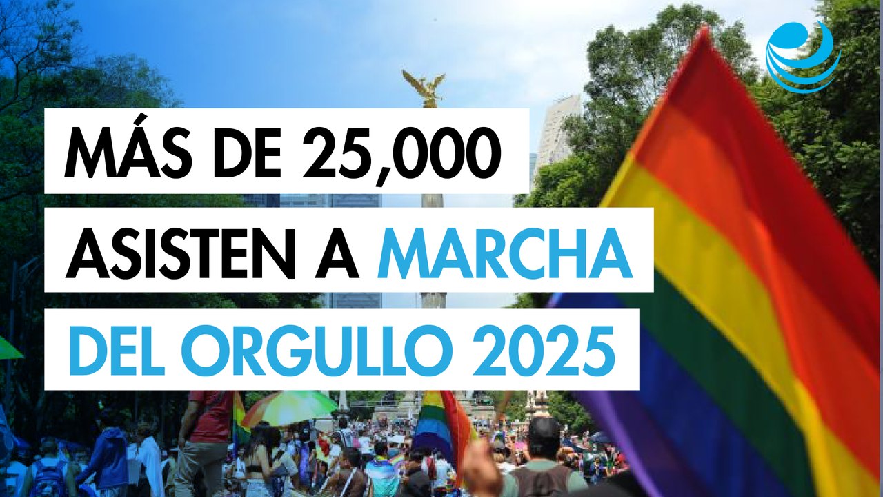 Más de 25,000 personas participan en la marcha del orgullo LGBT+ 2025 de la CDMX