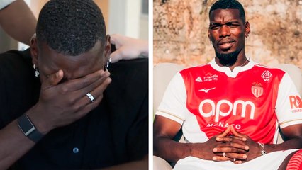 Pogba rompe a llorar tras firmar su contrato con el Mónaco