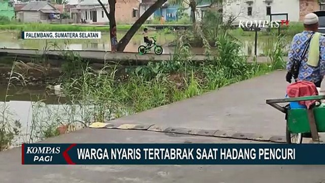Detik-Detik Warga Jakabaring Palembang Nyaris Ditabrak Pencuri Tower Telekomunikasi