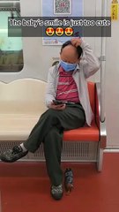 The baby smile is so cute