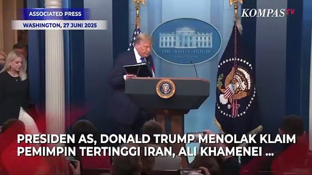 Ekspresi Trump Respons Khamenei Klaim Iran Menang Perang: Ya tuhan