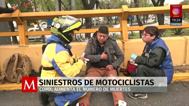 Cifras de siniestros de motociclistas en CdMx han aumentado debido a mal estado de vialidades