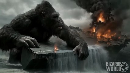 King KONG vs MEGALODON_ The Ocean Battle That Shattered the Aircraft Carrier _ Bizarre World Ep 5_720p