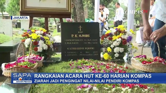 Peringatan HUT ke-60 Harian Kompas, Ziarah ke Makam Jakob Oetama & P.K. Ojong Jadi Tradisi Tahunan
