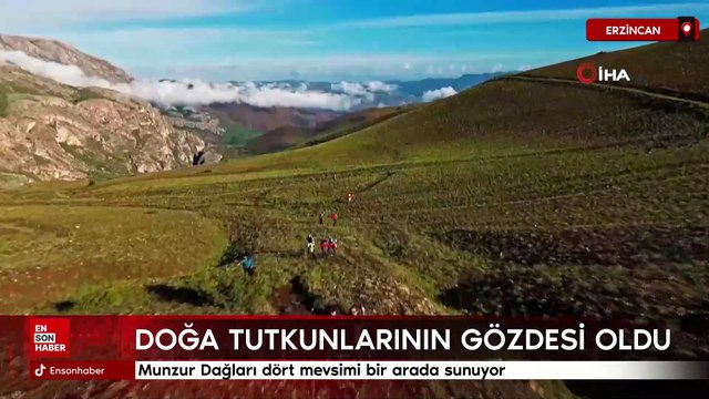 Munzur Dağları dört mevsimi bir arada sunuyor: Doğa tutkunlarının gözdesi oldu