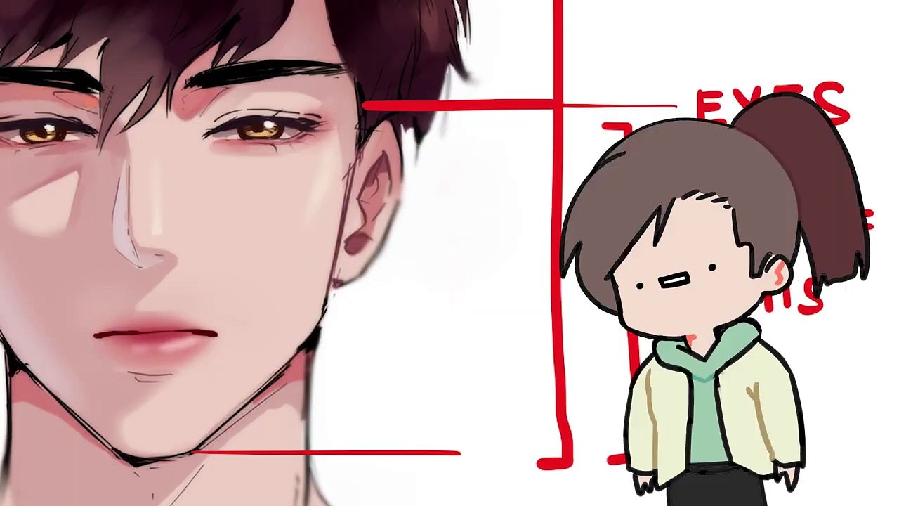 Easiest Way to Draw Anime Faces _ ANIME FACE ANATOMY