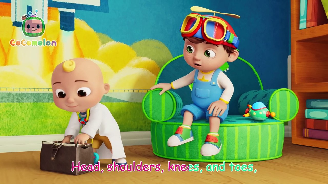 Head Shoulders Knees and Toes Doctor JJ Check Up _ CoComelon Nursery Rhymes & Kids Songs_2160p