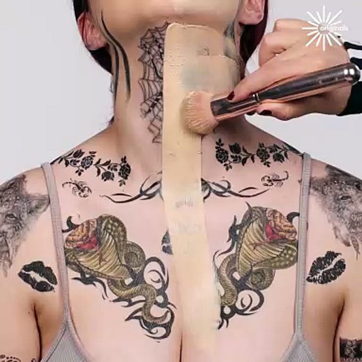 An incredible makeup transformation, from goth to glam! 🤯😍