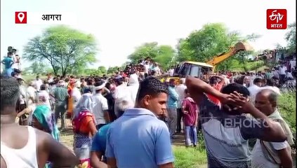 यूपी-राजस्थान बॉर्डर मिट्टी धंसने से 10 लोग दबे; UP के इस गांव के 4 लोगों की मौत, ग्रामीणों ने लगाए आरोप