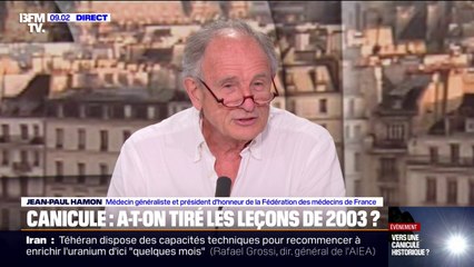 Canicule: "Courir à 11 heures du matin en ce moment, c'est pas raisonnable", prévient Jean-Paul Hamon, médecin généraliste