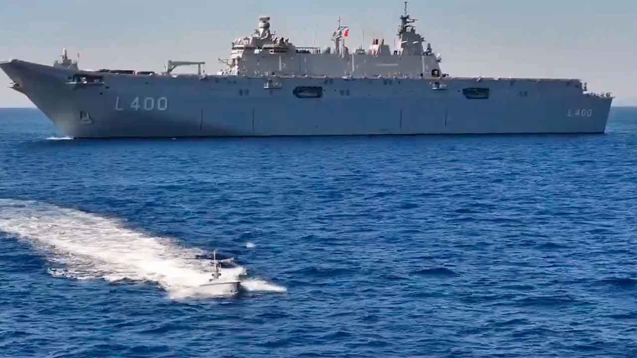 Video: Turkin armeija käyttää Bayraktar TB3 -dronia ohjaamaan meridronia tarkkuusiskutestissä