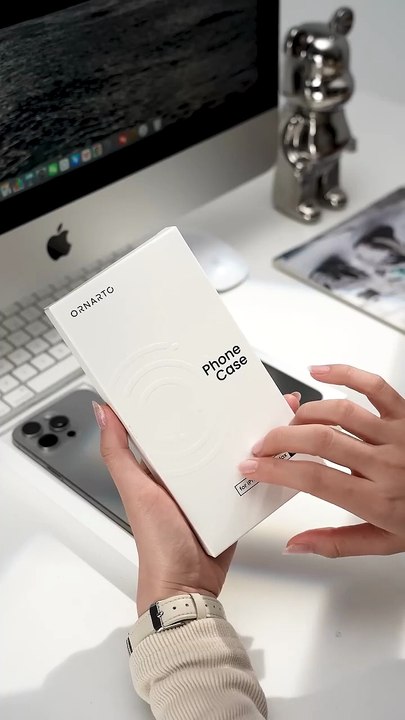 Apple iPhone 15 Pro Max  ORNARTO Silicone Case in Grey for iPhone 15 Pro Max #minimalist #iphone