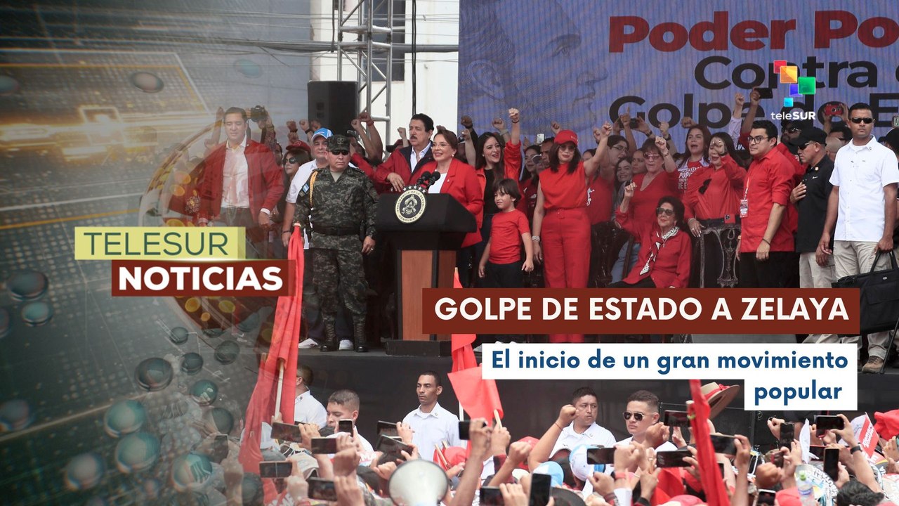 Movilizaciones en Honduras por los 16 años del golpe de Estado contra el gobierno de Zelaya