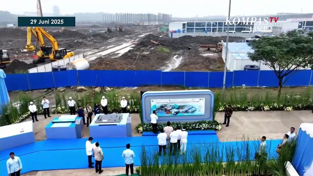 Momen Gubernur Dedi Mulyadi Dampingi Presiden Prabowo di Groundbreaking Ekosistem Baterai