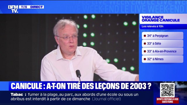 Écoles face à la canicule: Jacques Baudrier, adjoint à la maire de Paris, indique que adapter les bâtiments existants (...) c'est au moins 10 millions d'euros par école