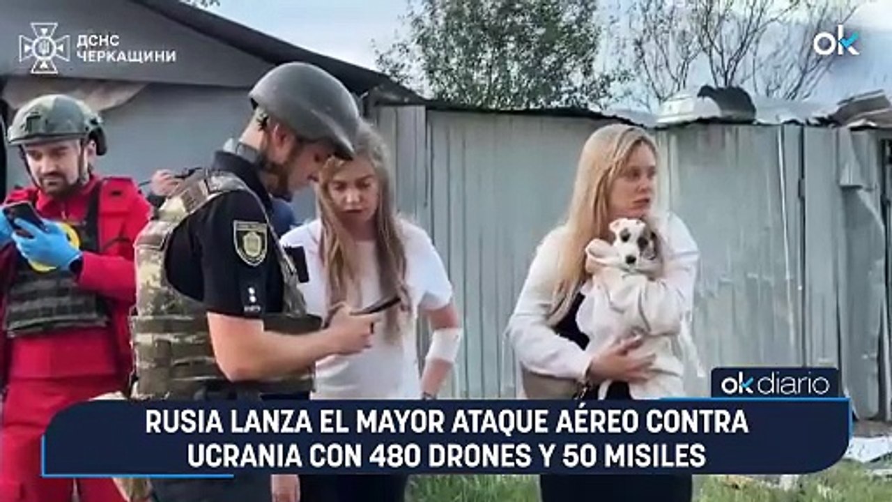 Rusia lanza el mayor ataque aéreo contra Ucrania con 480 drones y 50 misiles