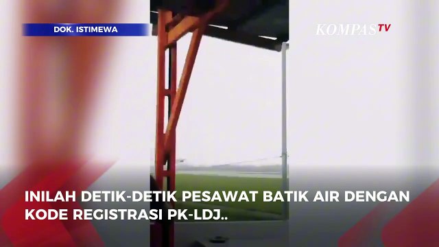 Detik-Detik Pesawat Batik Air Nyaris Tergelincir saat Mendarat di Bandara Soetta