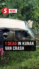 Elderly man killed, eight injured in Kunak van crash