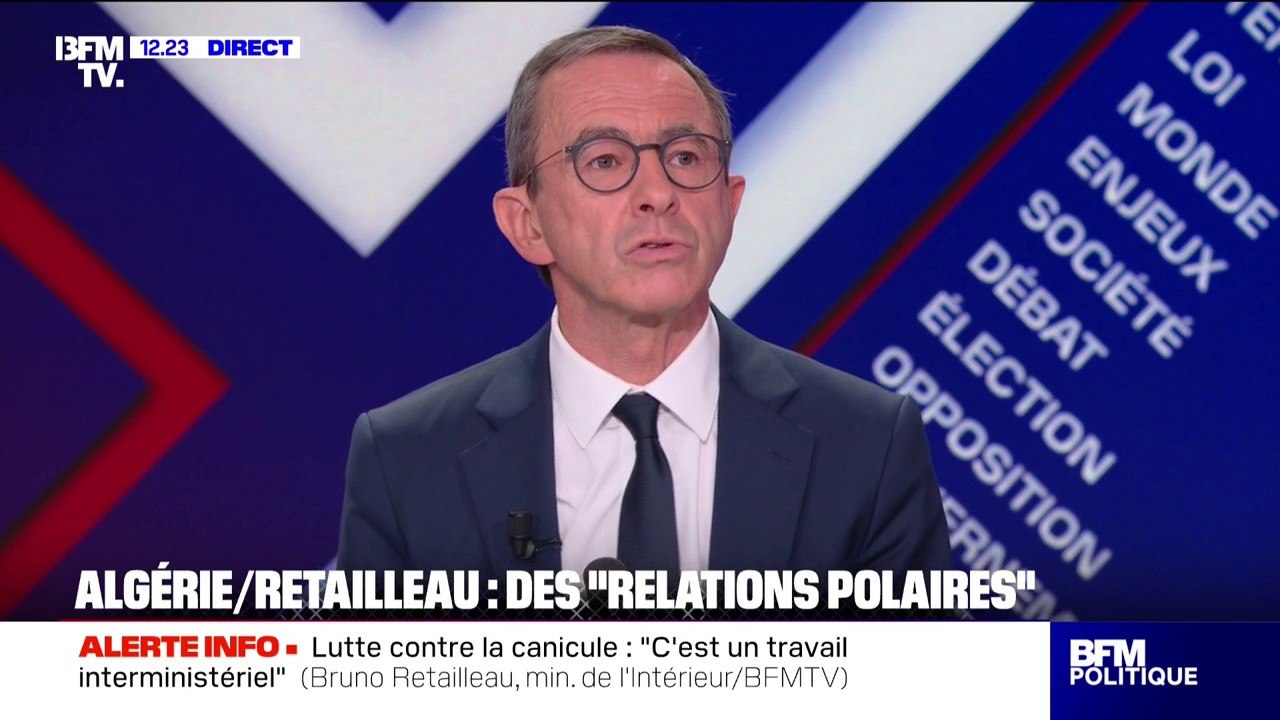 France-Algérie: Les "relations sont polaires", estime Bruno Retailleau, ministre de l'Intérieur