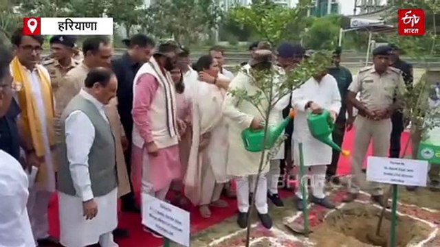 गुरुग्राम में जेपी नड्डा ने सुनी हरियाणा CM के साथ PM मोदी की ‘मन की बात’, पौधरोपण कर दिया पर्यावरण संरक्षण का संदेश
