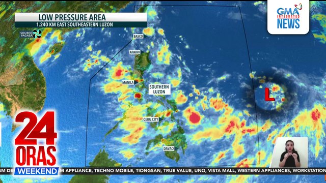 LPA na binabantayan sa labas ng PAR, mababa ang tsansang maging bagyo | 24 Oras Weekend