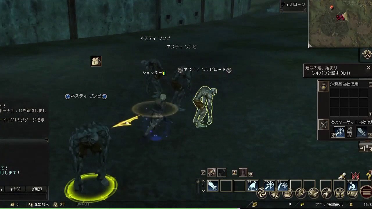 [Slow Game Commentary] Lineage 2 Elf vs. Nesty Zombie Battle Tried by Kamui-Style Demon Angel