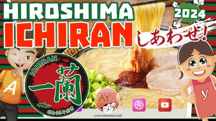 Hiroshima Ichiran 広島ラーメン 🍜 Hondori RAMEN shop 一蘭 広島本通店 Famous ICHIRAN PERFECT Noodle in Japan
