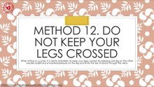 Do not keep your legs crossed in case of varicose veins