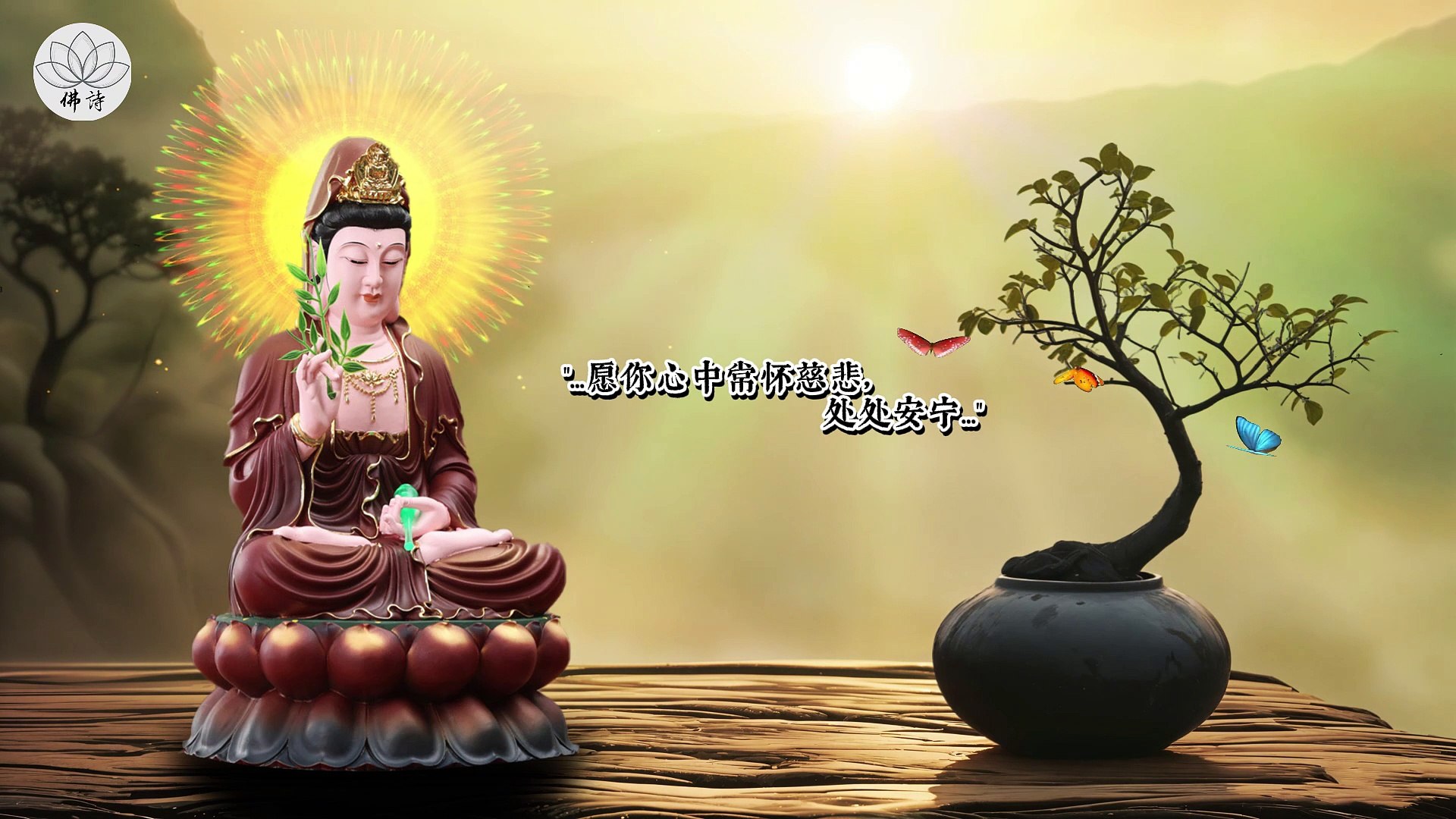 ⁣禅音入心，舒缓压力，宁静自得, 请聆听 #佛教音乐 #放松身心 #减压音乐 #冥想 #放松音乐