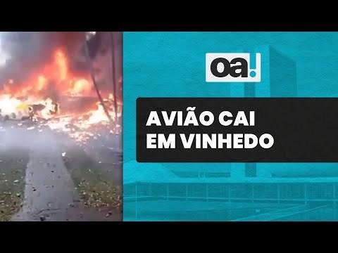 Avião de passageiros cai no interior de São Paulo