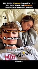 'Hey Baby'  Prank Call Moments Testing If She Was Really Sleeping