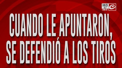 Policía se defiende a los tiros de un intento de robo