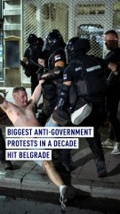 Biggest anti-government protests in a decade hit Belgrade