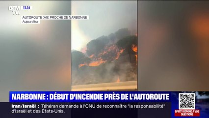 Narbonne: début d'incendie près de l'autoroute A9
