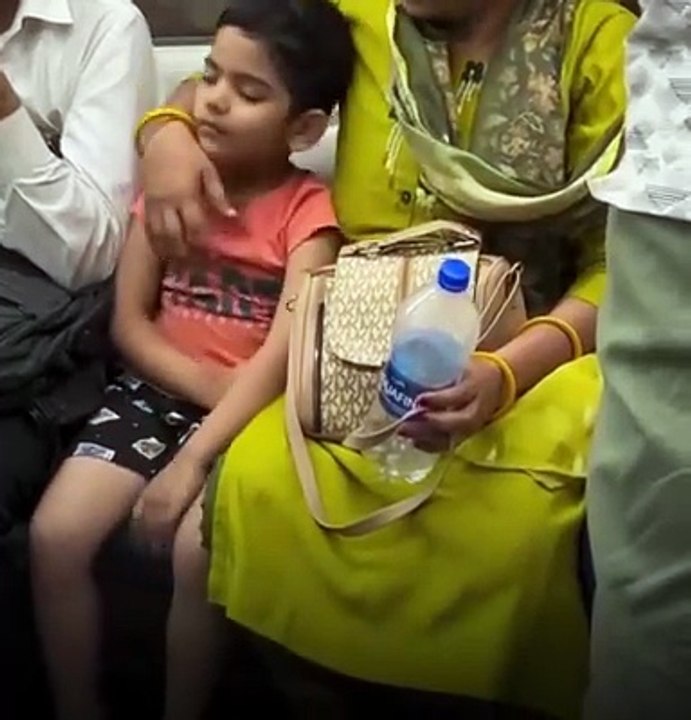 Sleepy Kid Rests on Stranger's Lap-What Happened Next Will Melt Your Heart..!