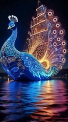 Beautiful AI peacock 🦚 ships...