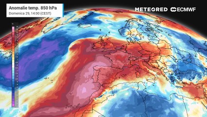 Caldo anomalo sull'Europa centro-occidentale