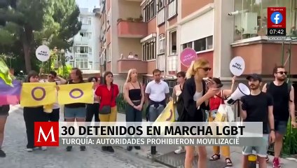 Policía turca detiene a más de 20 personas en marcha LGBTIQ+