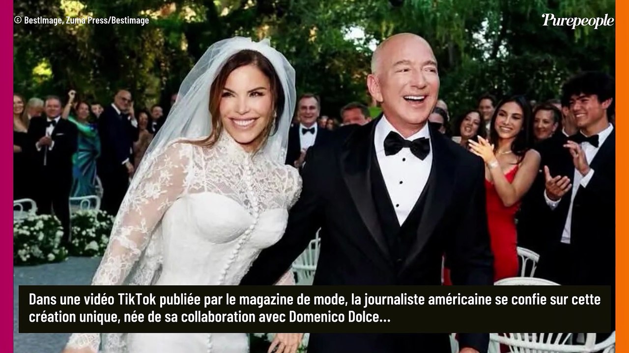 Un chef d'oeuvre signé Dolce&Gabbana ! La robe de mariée de Lauren Sanchez pour son union avec Jeff Bezos à Venise montrée en détails