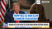 Trump szerint az Irán elleni szankciók nincsenek kőbe vésve