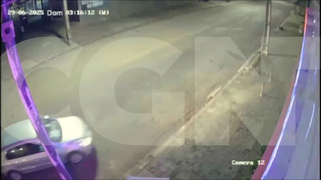 Câmeras flagram ato de vandalismo na Rua Domiciliano Theobaldo Bresolin