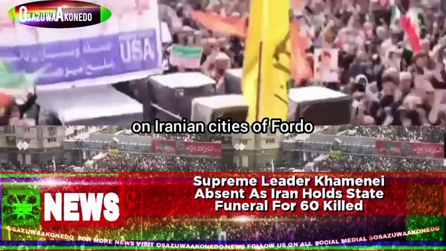 Supreme Leader Khamenei Absent As Iran Holds State Funeral For 60 Killed