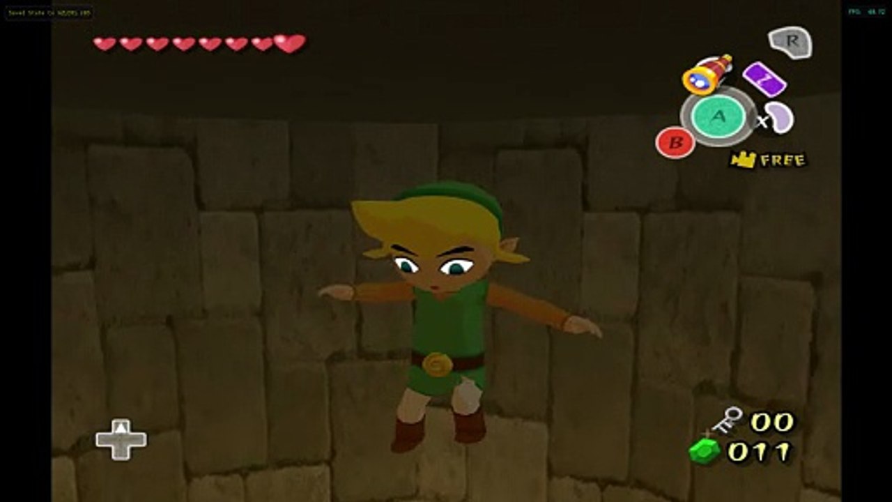 Wind Waker. Wind Temple room 6 visual model coord fix to its collision in blender P2