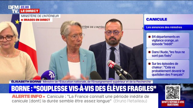 200 écoles publiques qui feront l'objet d'une fermeture partielle ou totale , déclare Élisabeth Borne, ministre de l'Éducation