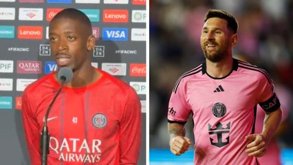 Ousmane Dembele y las sensaciones tras encontrarse con Messi en el Mundial de Clubes
